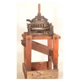Antique Aspinwall Cast Iron & Wood Potato Cutter