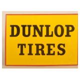 Dunlop Tires Embossed SST Self-Framed Sign