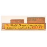 Kraft Metal Advertising Sign & Wood Crates