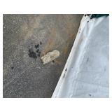 Concrete Sleeping Rabbit Garden Statue