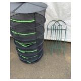 Collapsible Mesh Drying Rack and Plant Trells