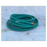 Green Rubber Garden Hose With Brass Fitting