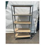 Metal Frame Shelving Unit with 5 MDF Shelves