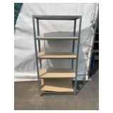 Metal Storage Shelf With 5 Shelves