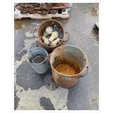 Metal Utility Pots and Buckets
