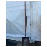 Metal Shovel and Wood Coal Shovel Pair