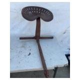 Cast Iron Tractor Seat with Frame