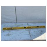 Yellow Plastic 4 ft Level with Ruler Markings