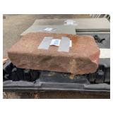 Rectangular Red Sandstone Block