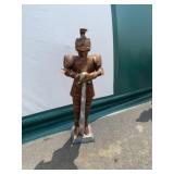 Rustic Metal Suit of Armor Sculpture