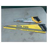 Stanley 726 Hand Saw and JAK Xpert Saw Lot