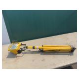 Portable Yellow Work Light with Tripod