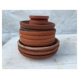 13 Terracotta Pot Saucers
