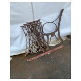 Cast Iron Treadle Sewing Machine Base
