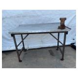 Steel Work Table With Vise, 60 in. W