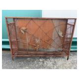 Metal Planter Box With Leaf Design 39 in. L