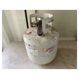 White Steel Propane Tank Cylinder