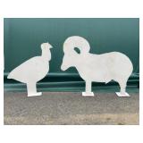 Pair Steel Animal Silhouette Targets