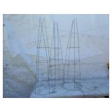Three Galvanized Tomato Cages