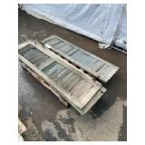 Weathered Wood Shutter Panels