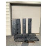 Black Painted Wood Shutters