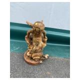 Cast Iron Cherub Garden Statue