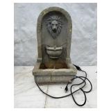 Granite Lion-Head Wall Fountain
