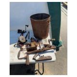 Vintage Hand Tools and Bucket