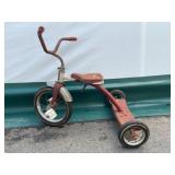 Roadmaster Tricycle, Red Metal, 24 in. H