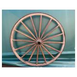 Wooden Wagon Wheel, 36 in. D