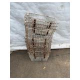 Four Metal Wire Storage Baskets