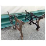 2 Pc Cast Iron Sewing Machine Bases