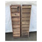 4 Wooden Industrial Molds