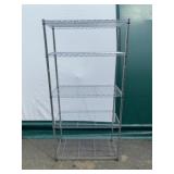 Chrome Wire Shelving Unit, 72 in. T, 36 in. W