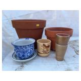Ceramic and Terracotta Flower Pots
