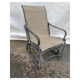 Outdoor Metal Frame Sling Glider Chair