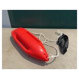 Red Lifeguard Rescue Can with Rope