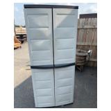 Large White Plastic Storage Cabinet