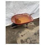 Steel Wheelbarrow With Wood Handles