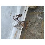 Wire Frame Metal Goose Lawn Ornament