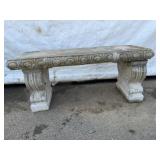 Cast Stone Garden Bench, 41 in. L