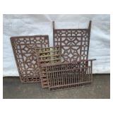 Four Cast Iron Grates