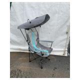 Folding Camp Chair with Sunshade Canopy