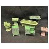 Vintage Die-Cast & Porcelain Doll Furniture