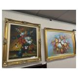 (2) Gilt-Framed Oils on Canvas