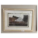 Framed Farm Scene Print