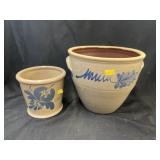 (2) Contemporary Salt-Glazed Pottery