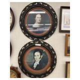 (2) Circular Framed Prints