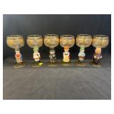 (6) Unmarked Goebel Wine Glasses