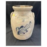 Fort Edward NY Slip-Decorated Storage Crock